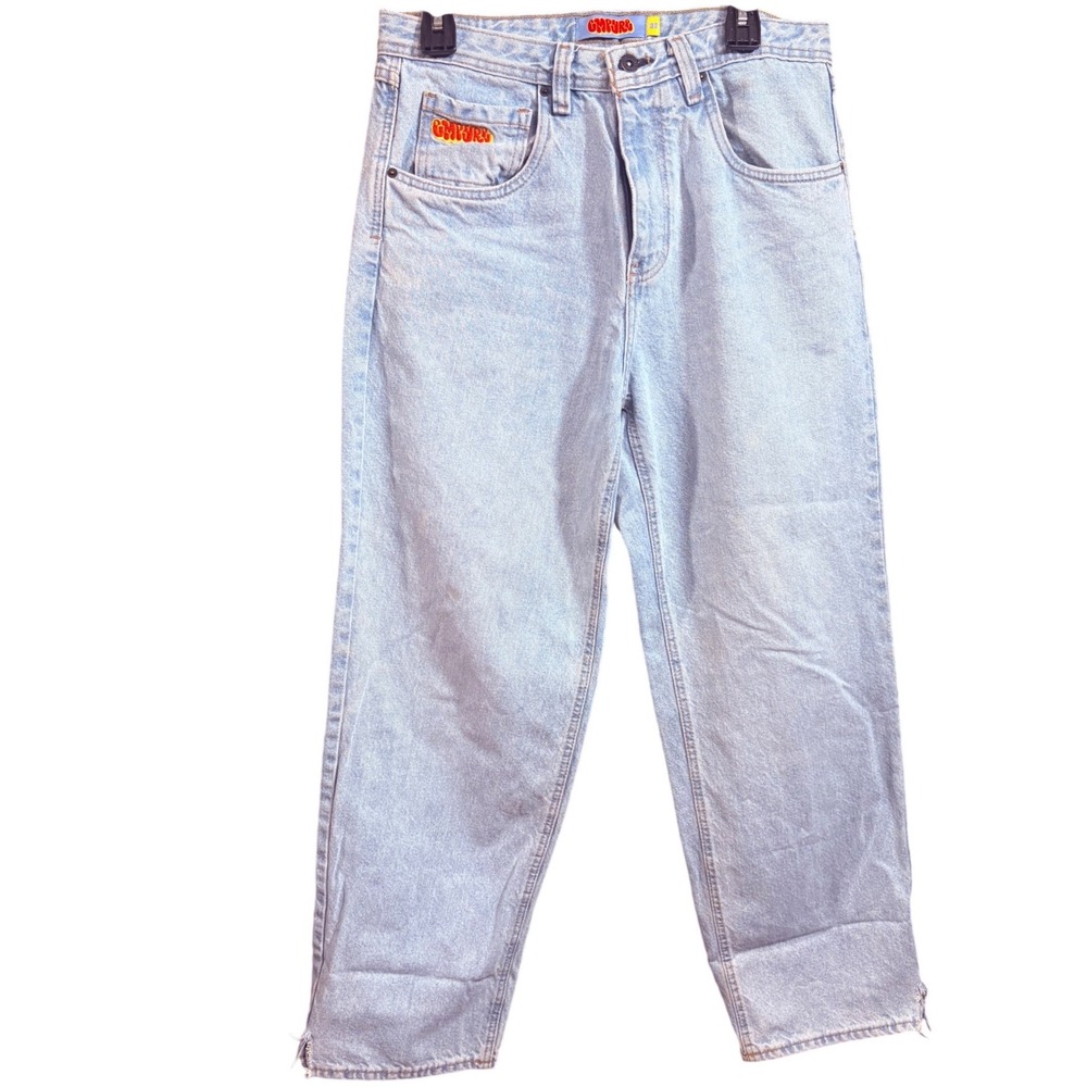 Empyre Relaxed Fit Jeans Size 32 light blue Wash Skater Streetwear Baggy Denim‎